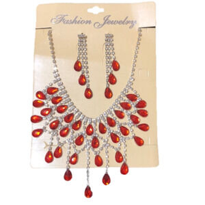 Rhinestone crystals bridal promo necklace!